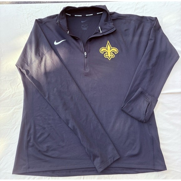 New Orleans Saints NFL Nike 1/4 Zip Pullover Woman's  Medium - Picture 1 of 7